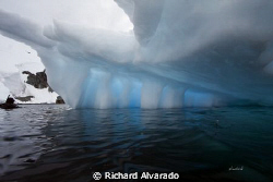 Natural light through an iceberg.  Taken with a Canon EOS... by Richard Alvarado 